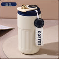 Smart coffee mug - 316 stainless steel, stylish design, car-friendly vacuum insulated thickened thermos, portable travel mug for students