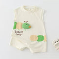 Newborn baby romper bodysuit - quick-dry summer stretch knit onesie (unisex)