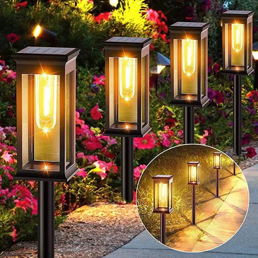 2026 new solar outdoor lights - waterproof decorative garden stake lights for home, patio, and lawn