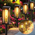 2026 new solar outdoor lights - waterproof decorative garden stake lights for home, patio, and lawn