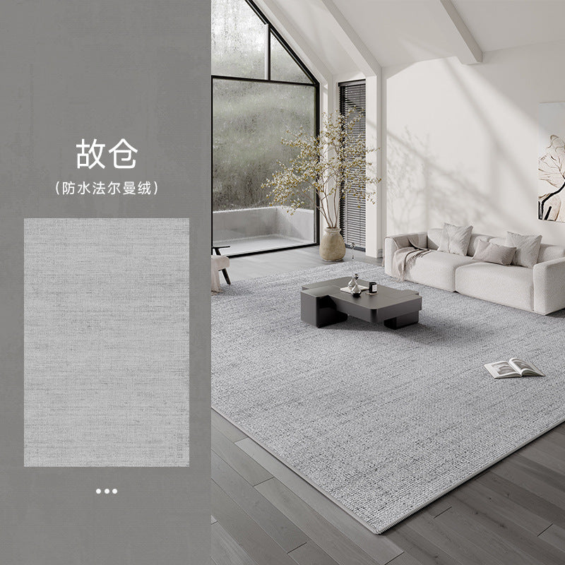 Distribute living room carpets  new style no-wash and wipeable sofa cream style waterproof bedroom bedside high-end floor mat