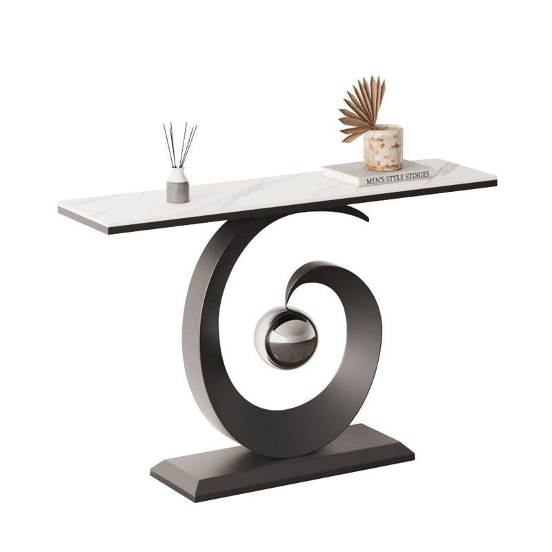 Accessible luxurycasual slate console table italian normcore creative modern entrance hall corridor cabinet wall-mounted narrow table