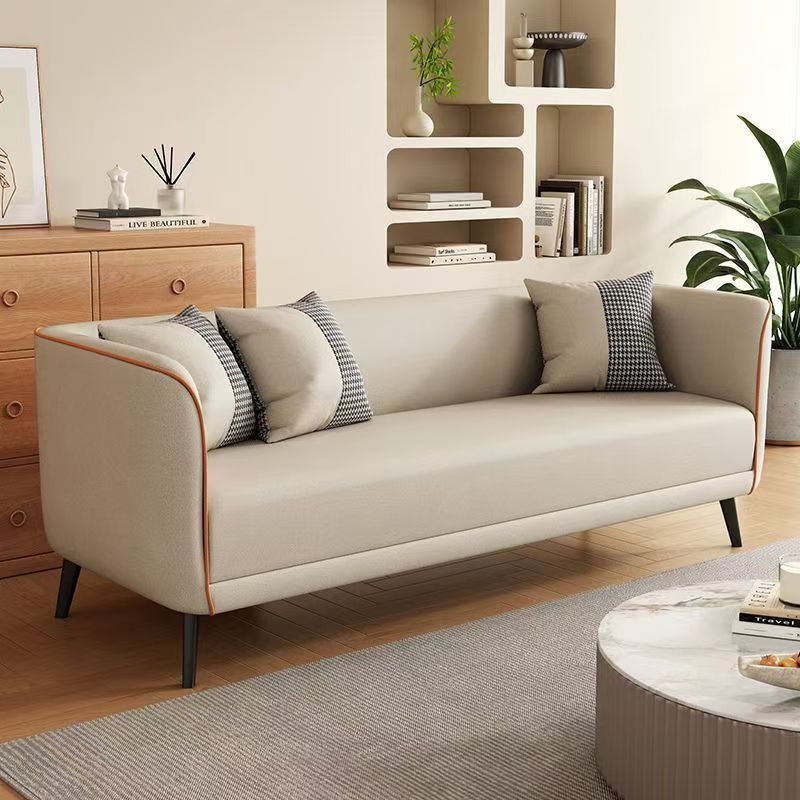 Double sofa retro style stripes chenille sailboat sofa living room small apartment three-person row fabric sofa