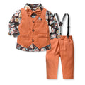 Boys' spring outfit set - new foreign trade style, stylish three-piece casual set for young boys and children, trendy and chic
