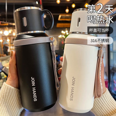 2025 new student water bottle - tea & water separation, 316 stainless steel, portable, large capacity, insulated tumbler