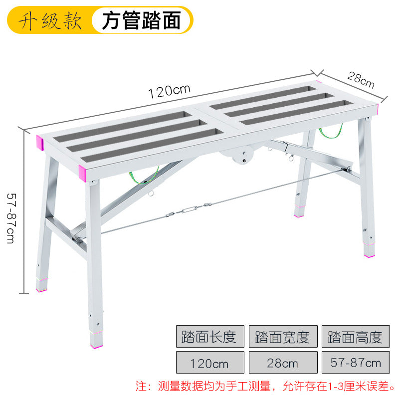 Dengyue portable folding telescopic stool single and double support scaffold hot dip galvanized folding footstool directly from the manufacturer