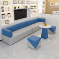 Modern office break area combination tea sofa waiting area bench seating backrest sofa stool for dental clinics