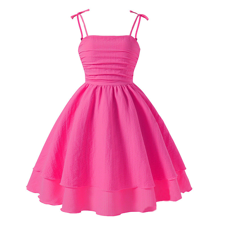 Girls' dress - cross-border children's wear -  european & american spring/summer  hot seller - spaghetti strap princess party dress