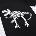 Glow-in-the-dark foreign trade cross-border children's clothing and home wear supply   classic dinosaur short-sleeved shorts suit