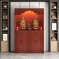 Buddhist niche offering table, shrine, altar, buddha cabinet, offering table, god of wealth, guanyin bodhisattva, buddha statue, offering table, incense table