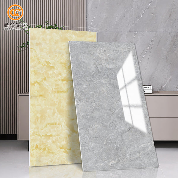 Wallpaper ins wind self-adhesive waterproof moisture-proof marble thickened imitation aluminum-plastic panel wall decoration tile wall sticker wallpaper