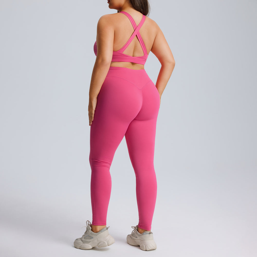 new plus size activewear set - women's cloud-soft, quick-dry, breathable workout outfit for running, training, and yoga