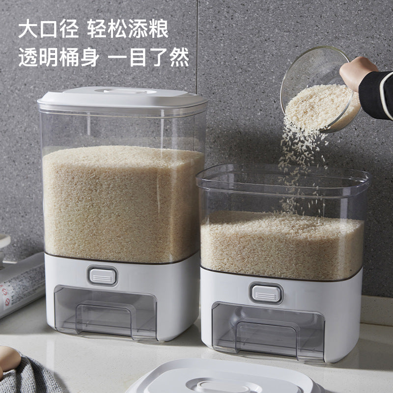 Pet rice bucket for home automatic rice dispensing insect-proof moisture-proof rice barrel sealed rice box flour barrel rice pet food barrel