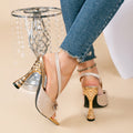 25 years of fashion sub heel pointed toe single shoes and slimming look back hollow high heels 2025 thin women's shoes new arrival spring and summer medium patent leather