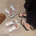 Shirley rose flip-flops women's versatile casual soft sole beach sandals summer student dormitory flat shoes for girls
