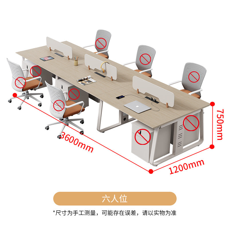 Shengli employee desk and chair combination computer desk and chair casual modern staff desk workstation card slot