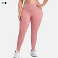 European and american plus size high-waisted tummy control yoga pants for women, triple-stitched butt-lifting elastic workout leggings, running fitness pants