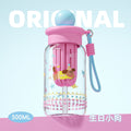 New arrival high-looking large-capacity plastic cup student kids cartoon straw cup water cup portable outdoor cup wholesale