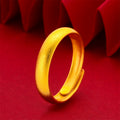 Matte gold glossy ring for women fashion glossy ring open jewelry ring glossy