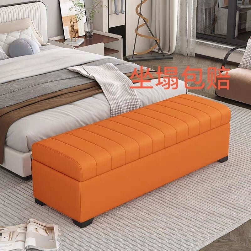 Storage shoe changing stool resting footrest adult sand stool bed footstool bench bedroom storage bed end longpatchwork