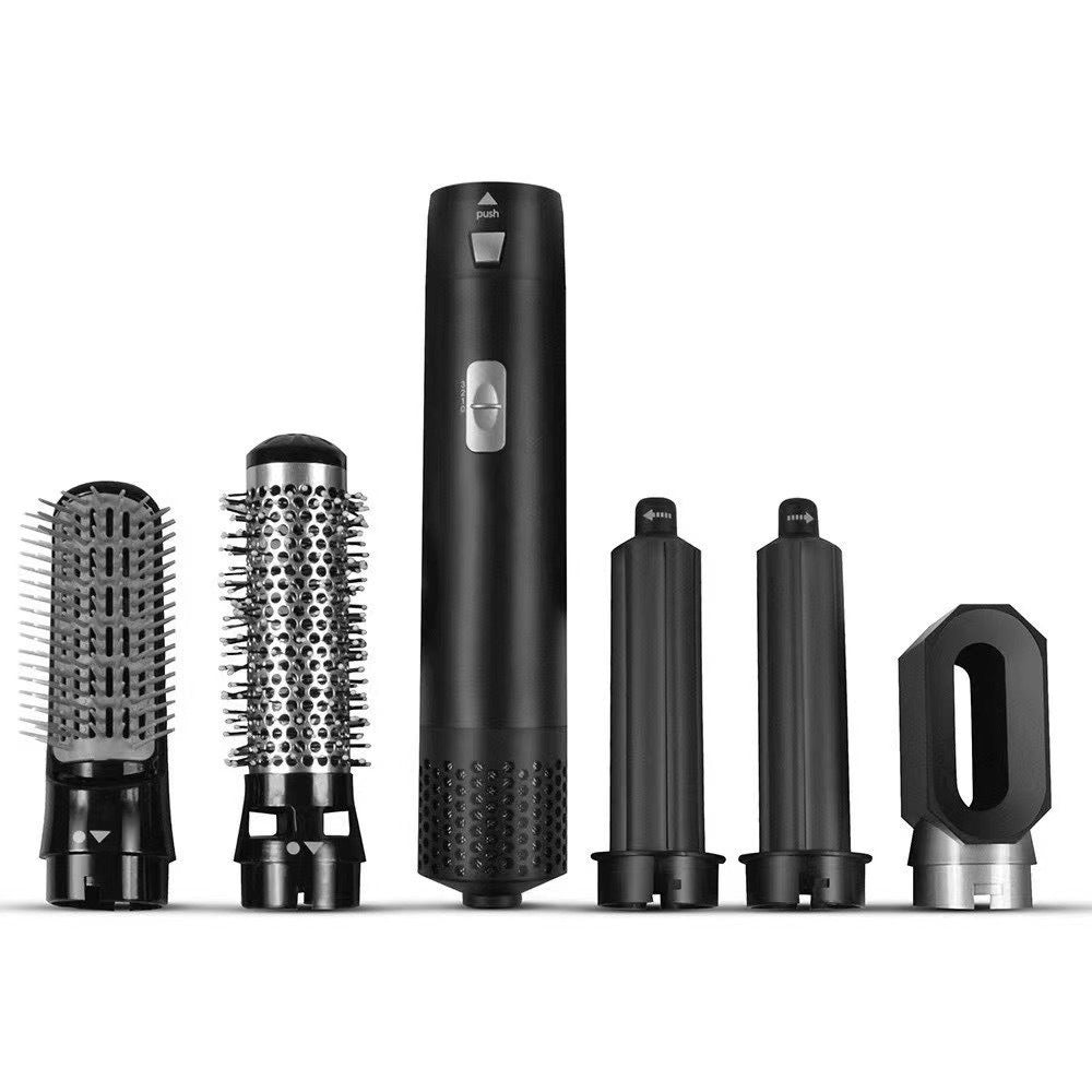 Cross-border hot comb 5-in-1 hot air comb aluminum alloy hair straightener automatic curling iron electric hair dryer