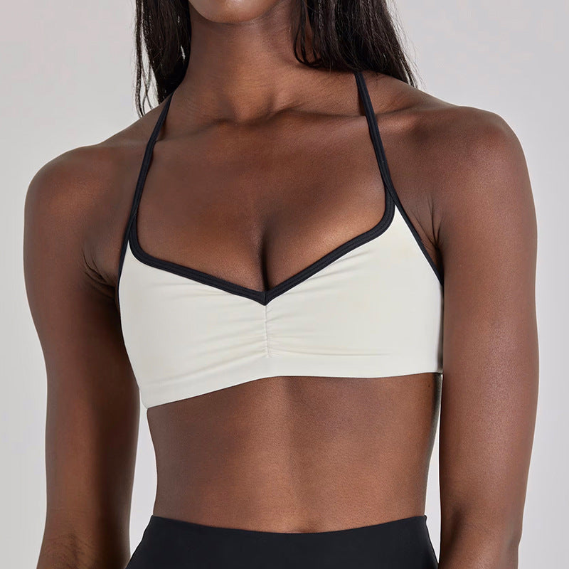 New arrival yoga clothes high waist hip lifting and abdominal control shorts nine-point pants suspenders beautiful back running sports intimates bra suit