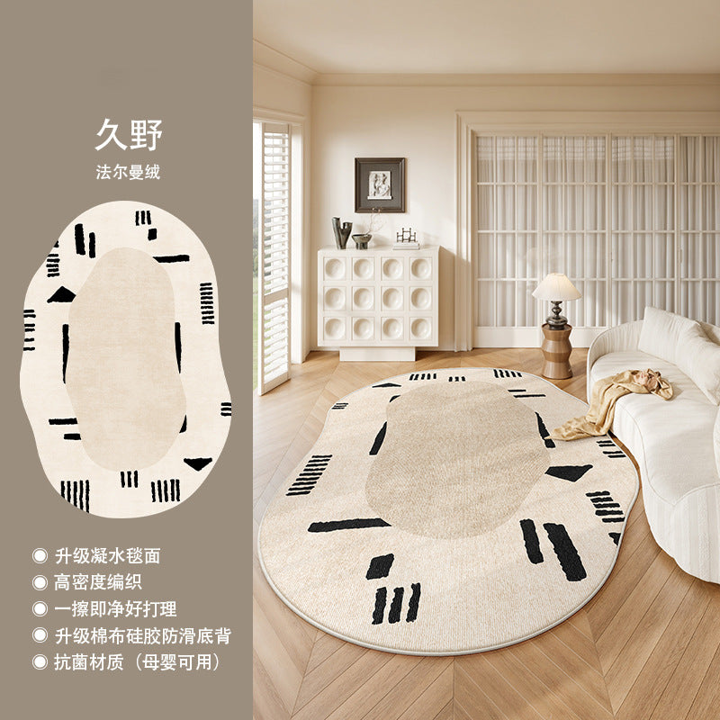 Distributed carpet living room no-wash and wipeable new arrival medieval style frenchretro special-shaped irregular stain-resistant bedroom floor mat