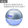 Silver color light switch + speed adjustment + 8 million negative ions