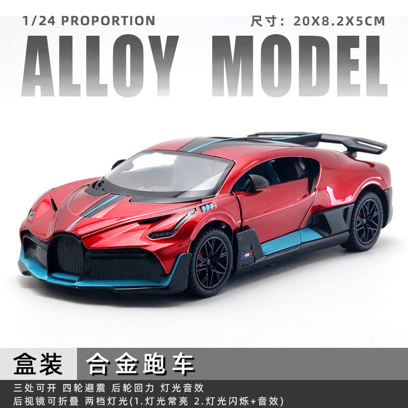 Large jeep wrangler alloy artificial 1:24 model bugatti lambo car kids toy men's gift ornaments