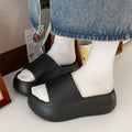 Women's height increasing slippers - new spring/summer collection - indoor home wear, everyday comfort, slip-on, non-slip, thick sole eva sandals