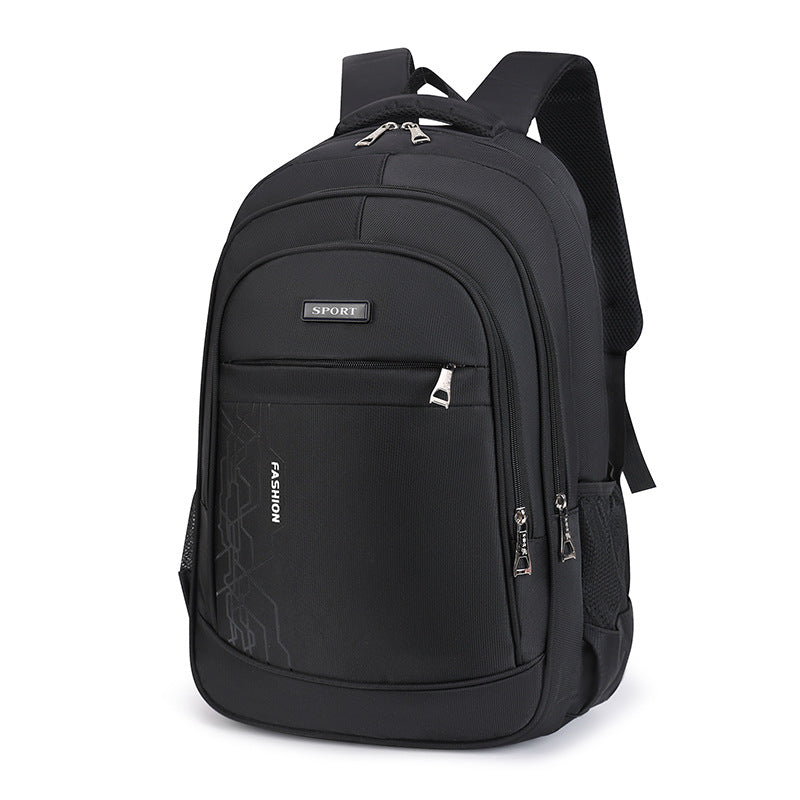New business backpack simple outdoor leisure versatile men's large-capacity middle school student schoolbag computer travel bag