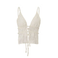 Insfashion style  spring new sexy pure desire lace splicing strap retro chest wrap camisole women