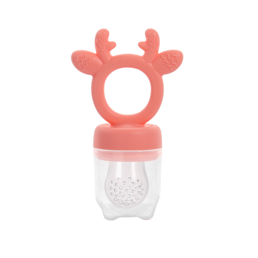 Baby Fruit and Vegetable Bite Le Food Grade Silicone Toothpaste Teeth Grinder Toddler Fruit Bite Le Baby Food Supplement