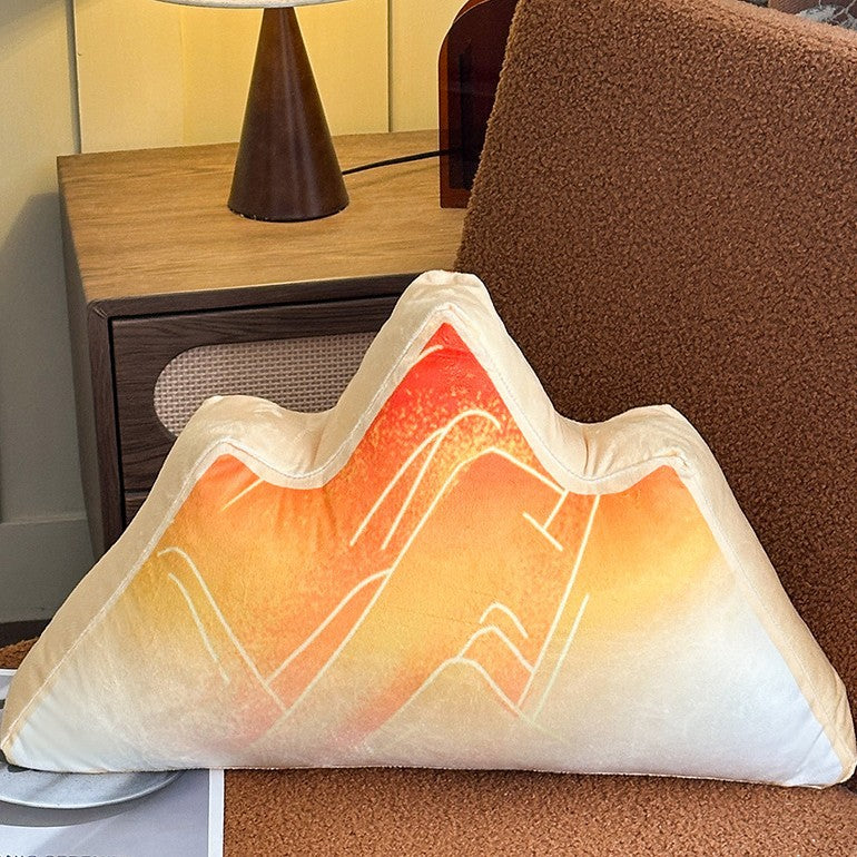 Trendy chinese style backrest pillow - large size sofa cushion, office lumbar support, chinese style lumbar pillow, college dorm bed headrest pillow