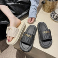 New women's summer outdoor slippers - lightweight, fashionable, korean style, non-slip, versatile, trendy, platform sandals