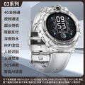 Transparent round children's phone watch, waterproof, large screen, full network, wifi positioning, downloadable, can be disabled, can be paid