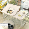 Adjustable laptop desk for bed, foldable lazy desk, student dorm study table, small study table