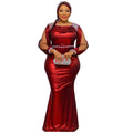 supply elegancepure color hot diamond long sleevesdress party birthday banquet silm evening dress women's big sale
