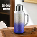 Titanium-coated stew pot teapot - premium portable car-use large capacity insulated mug with tea infuser - perfect business gift for men and women
