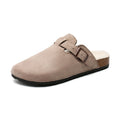 Influencer-approved fuzzy birkenstock-style slippers: women's new autumn/winter collection - non-slip, warm, fleece-lined, slip-on cotton slippers for men and women