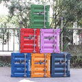 Container industrial style bedside small cabinet iron bedside table creative office side cabinet storage cabinet bedroom storage cabinet