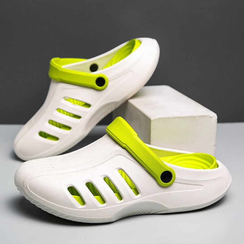 Men's summer new sandals outdoor casual beach shoes wear soft-soled driving dual-purpose thick-soled slippers