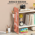 Acrylic desktop organizer, office desk pegboard, computer desk bookshelf, multi-tier storage rack with dividers