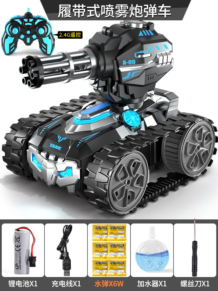 Kids' remote control car - water bomb launcher, gesture sensing tank, 4wd off-road toy car for boys - water bomb launching