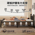 Steel and wood foldable bed single bedfor homeadult lunch break simple bed double bed 1.2m dormitory rental iron bed