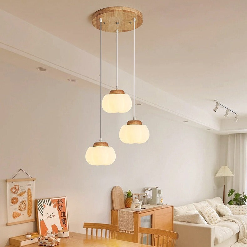 Log Cream Wind Restaurant Chandelier Bedroom Bedside Chandelier Creative Cotton Dining Table Bar Lighting Factory Direct Sales