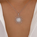 Wholesale sun-studded diamond necklaces - european & american cross-border fashion jewelry, alloy moon pendants, niche light luxury star necklaces