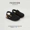 2026 new cross-border children's birkenstock-style sandals with heel strap, european and american style, lightweight parent-child flip-flops, export size 28-37