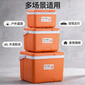 Big export-grade large capacity push-pull collapsible insulated food warmer box with insulated cutlery set
