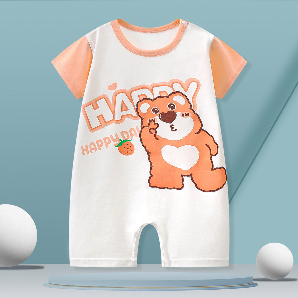 Baby rompers pure cotton summer outfit baby clothes kids short sleeve newborn bodysuit children's clothing